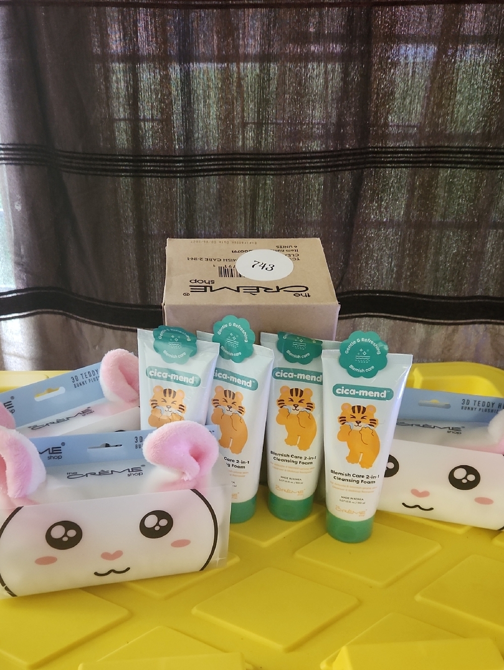 6 Pack W/ (3) Bonus 3D Spa Head Band Cica-Mend Gentle 2-in-1 Cleansing Foam
